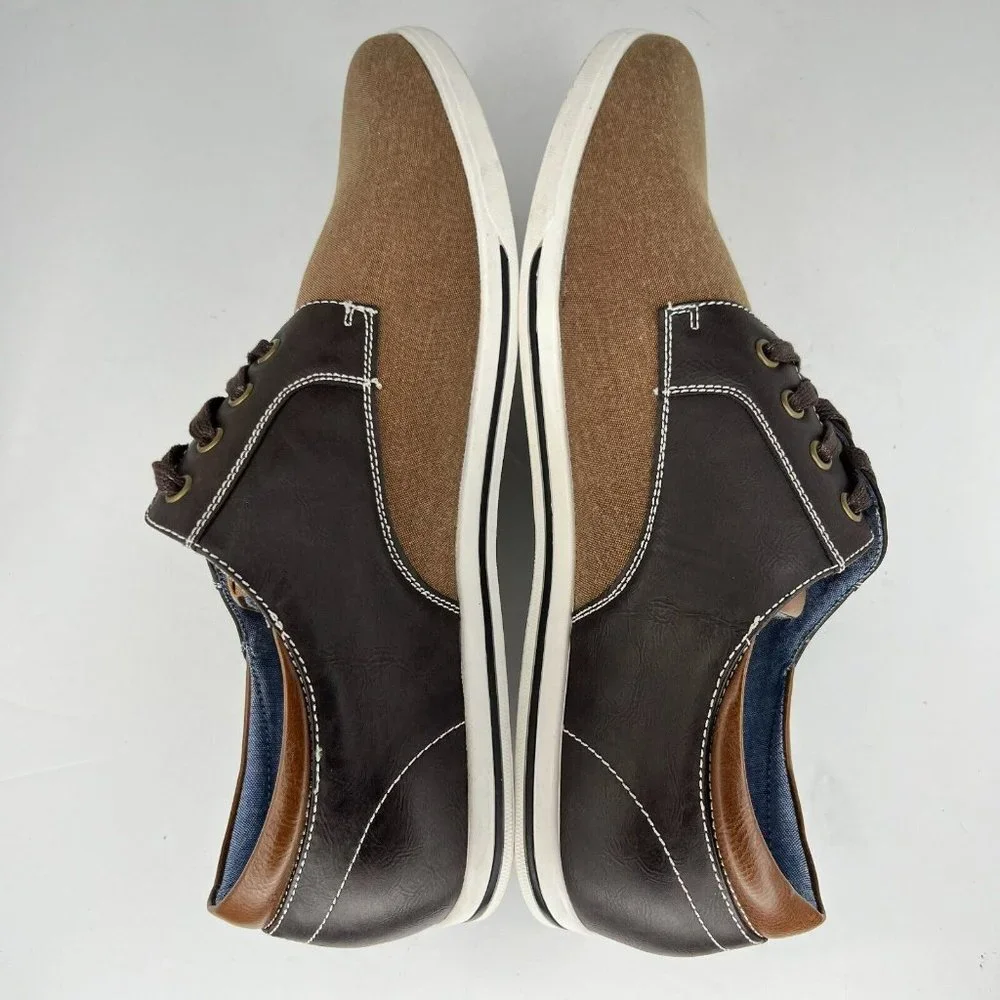 Bruno Marc Mens Rivera-01 FFAXGBCE Brown Black Lace Up Low Size 12 Casual Shoes